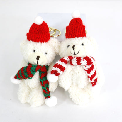 Christmas Muffler Bear Key Chain SS41014-21..(12PC)