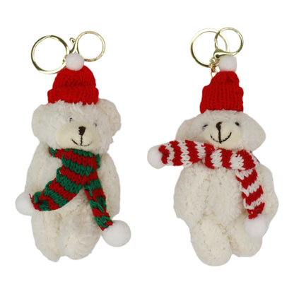 Christmas Muffler Bear Key Chain SS41014-21..(12PC)