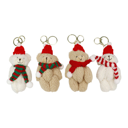 Christmas Muffler Bear Key Chain SS41014-21..(12PC)