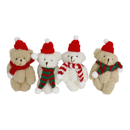 Christmas Muffler Bear Key Chain SS41014-21..(12PC)