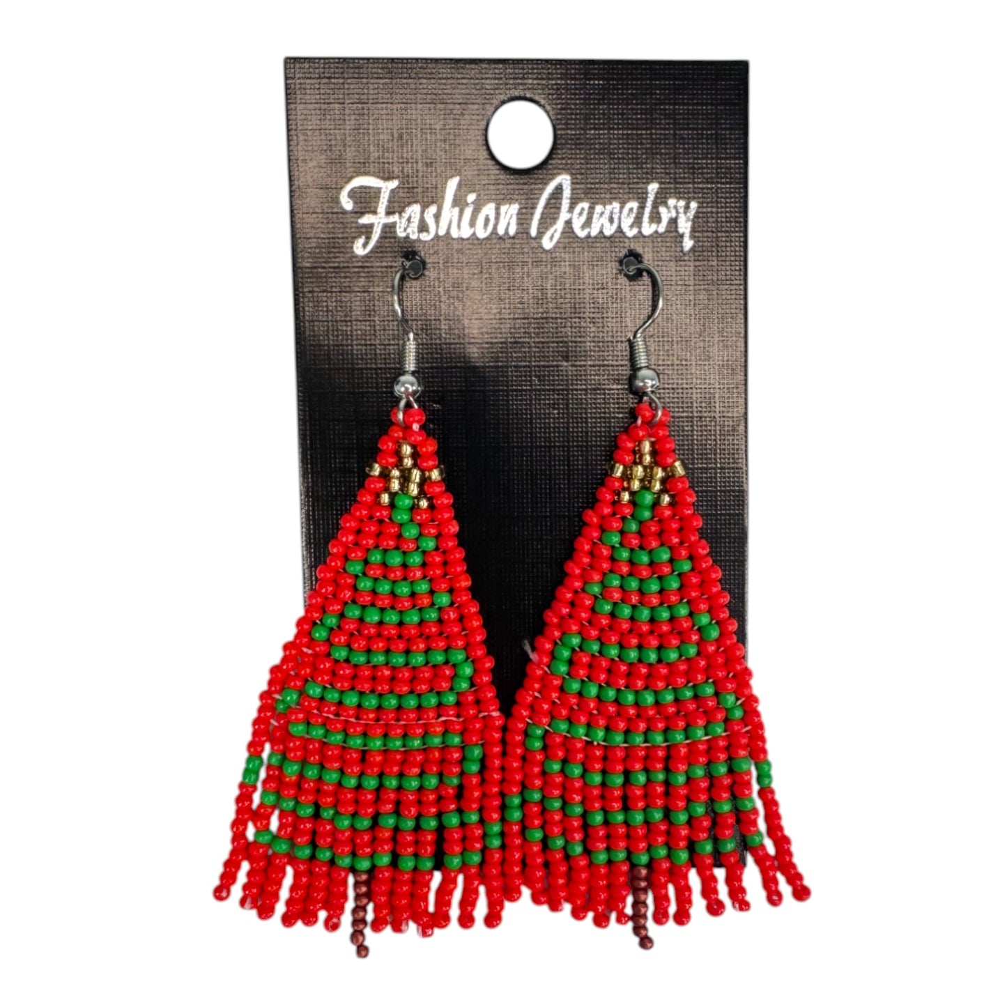 Fringe Christmas Bead Earring ER2829-26. (12PC)