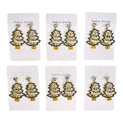 Christmas Tree Earring ER2913-29. (12PC)