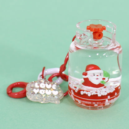 Christmas Holiday Liquid Jar Key Chain KC21026-20. (12PC)