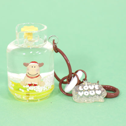 Christmas Holiday Liquid Jar Key Chain KC21026-20. (12PC)