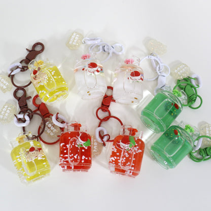 Christmas Holiday Liquid Jar Key Chain KC21026-20. (12PC)