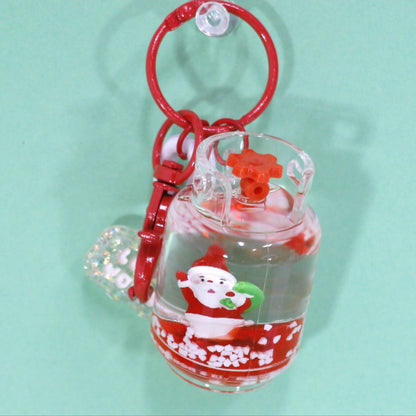 Christmas Holiday Liquid Jar Key Chain KC21026-20. (12PC)