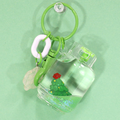 Christmas Holiday Liquid Jar Key Chain KC21026-20. (12PC)