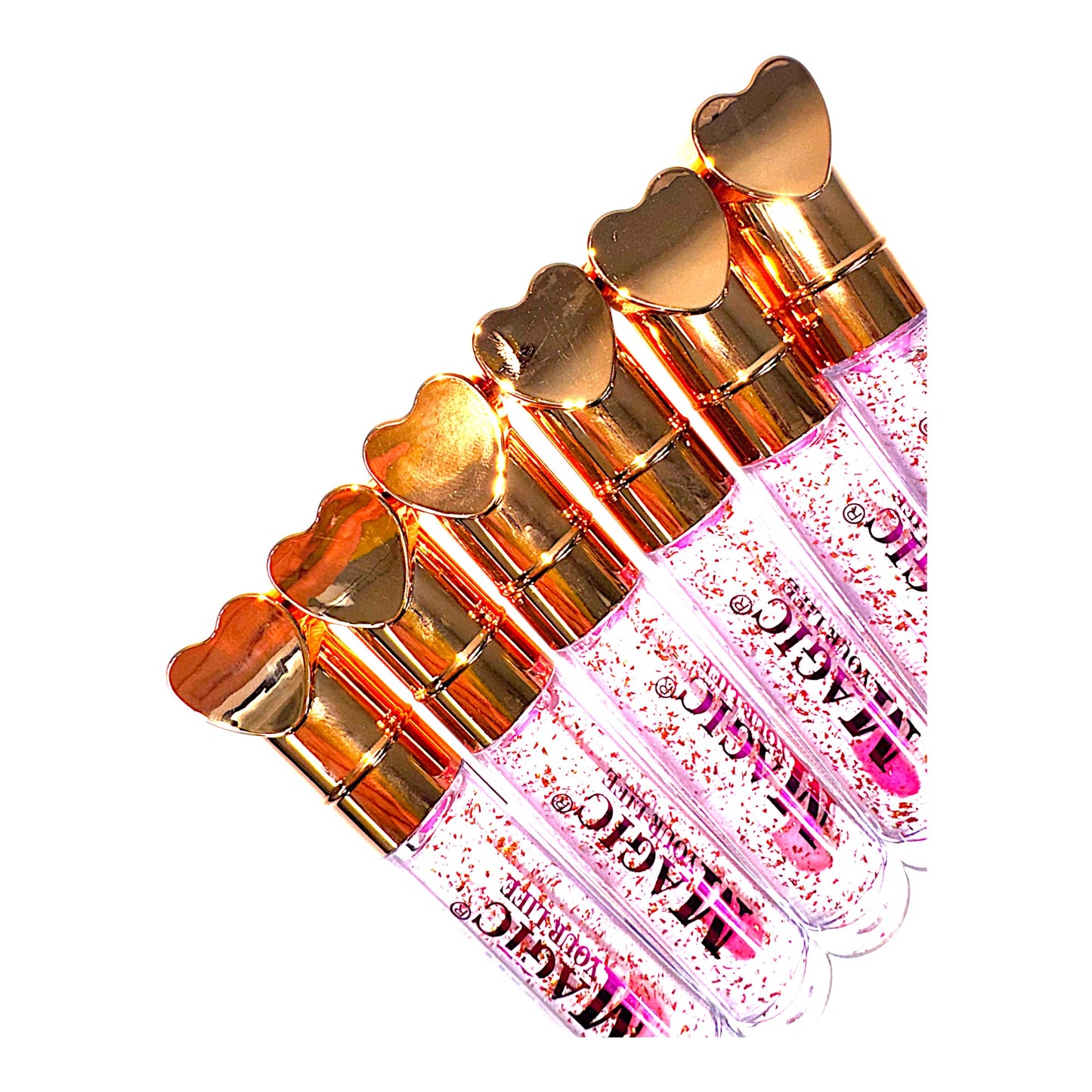 Magic Your Life Heart Lip Gloss LC197. (24PC)