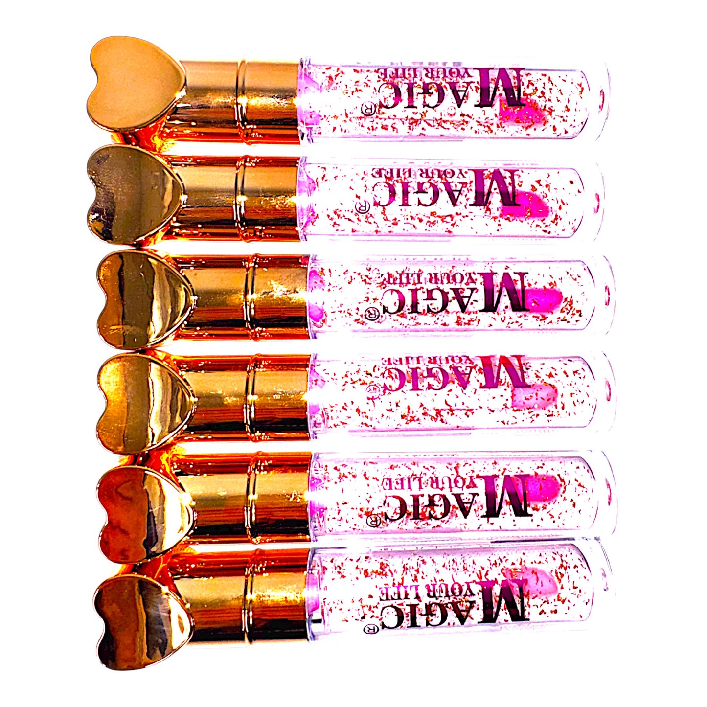 Magic Your Life Heart Lip Gloss LC197. (24PC)