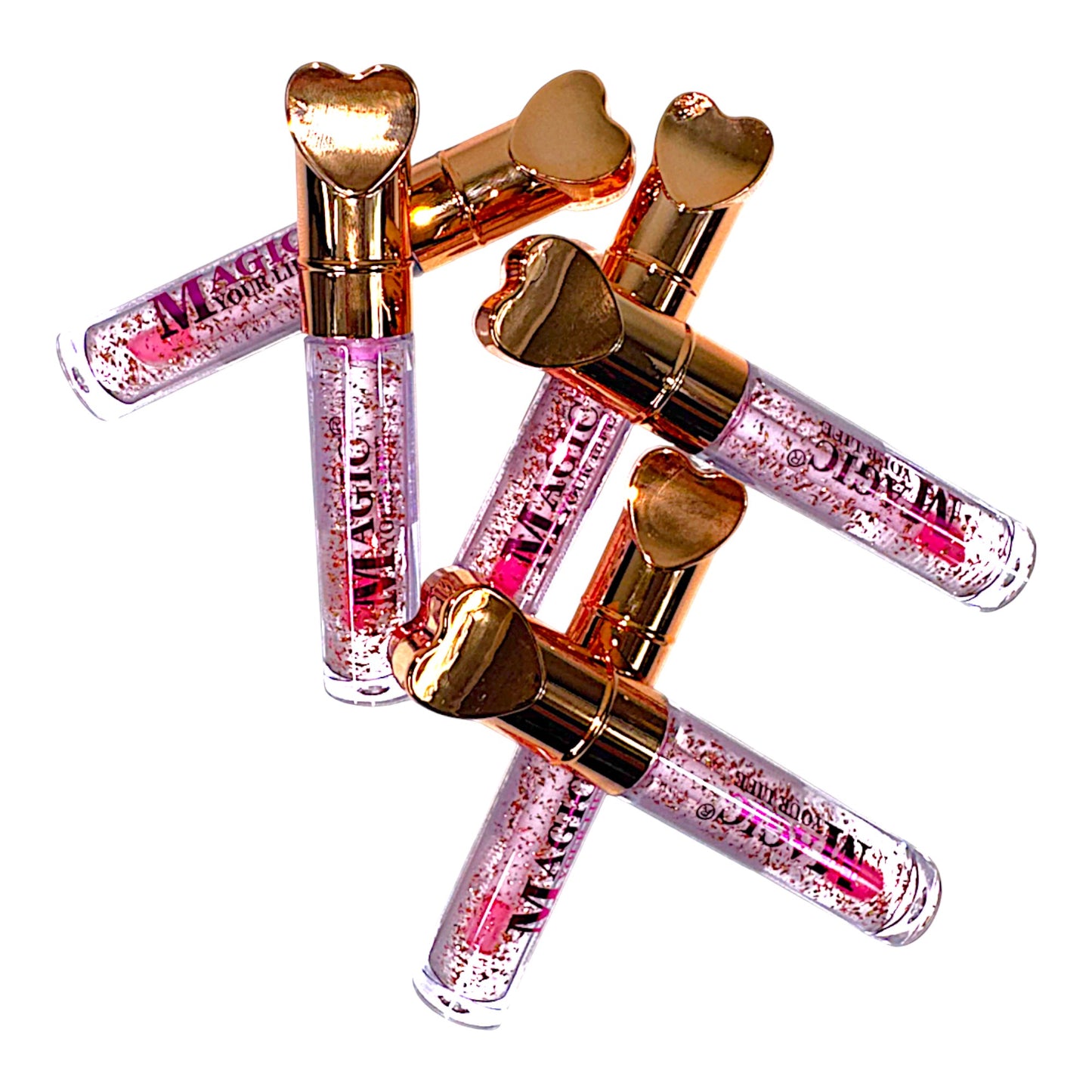 Magic Your Life Heart Lip Gloss LC197. (24PC)
