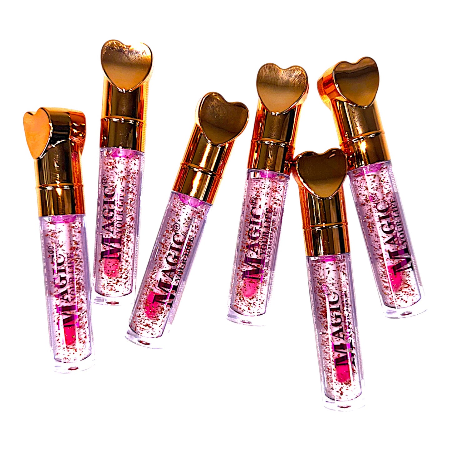 Magic Your Life Heart Lip Gloss LC197. (24PC)