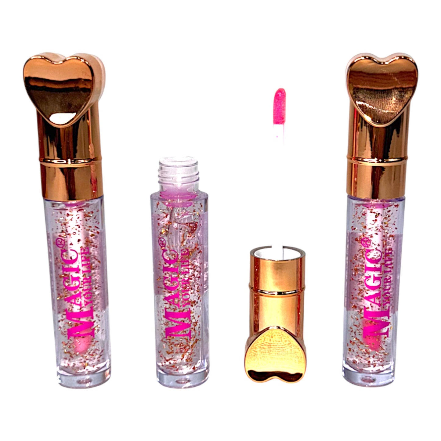 Magic Your Life Heart Lip Gloss LC197. (24PC)