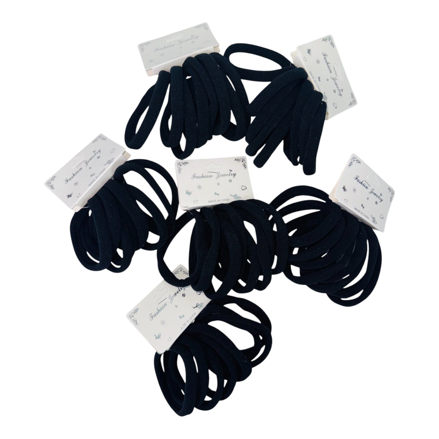 5.5CM Black Hair Tie RB10BK (12PC)