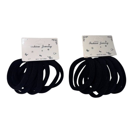 5.5CM Black Hair Tie RB10BK (12PC)