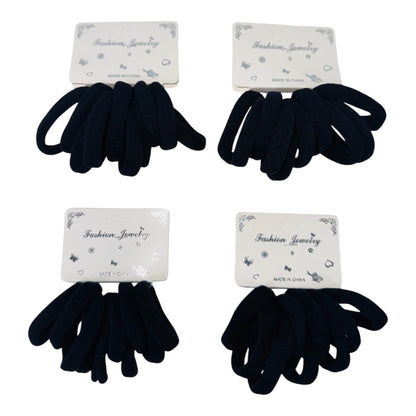 8.5CM Black Hair Tie RB8BK (12PC)