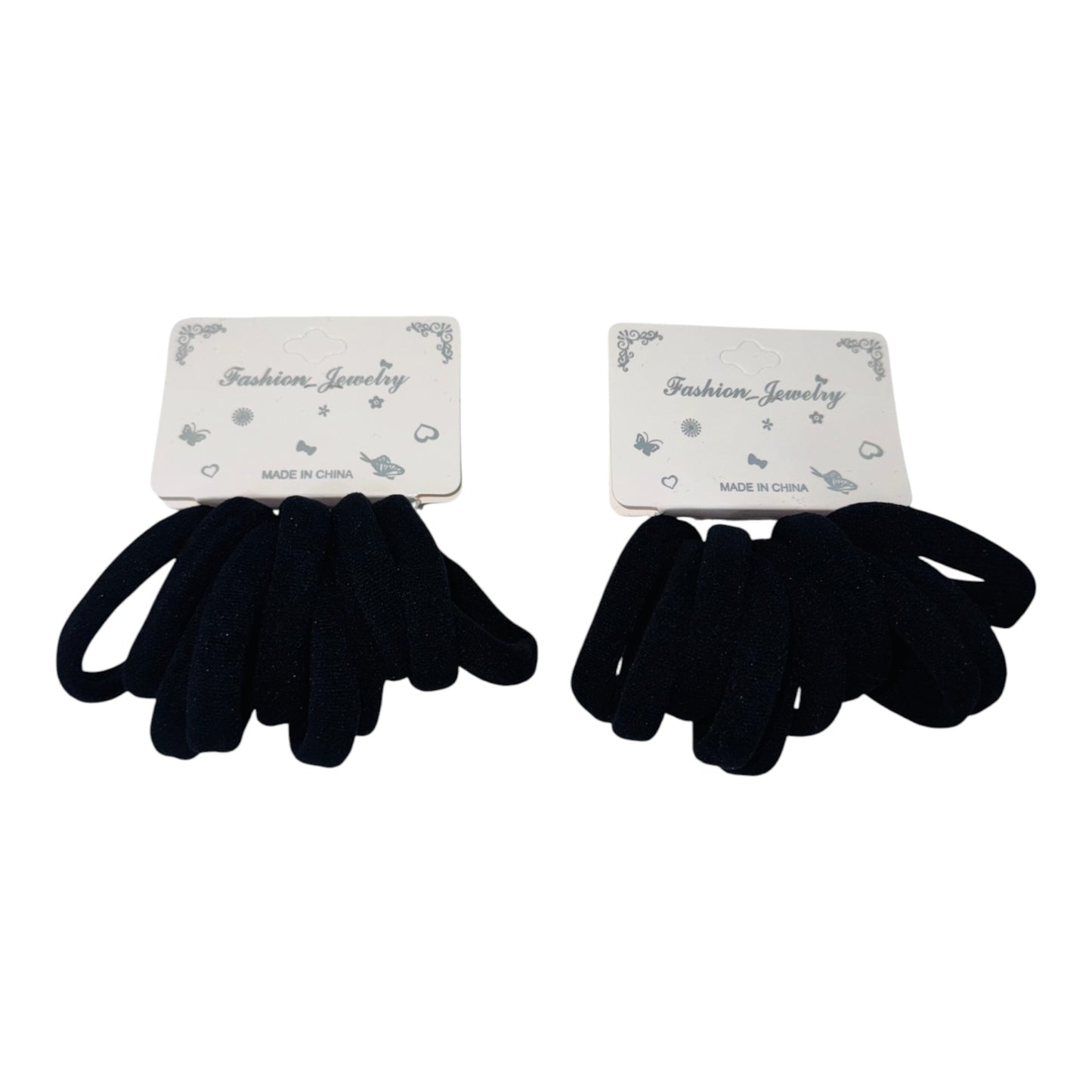 8.5CM Black Hair Tie RB8BK (12PC)