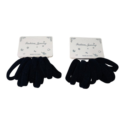 8.5CM Black Hair Tie RB8BK (12PC)