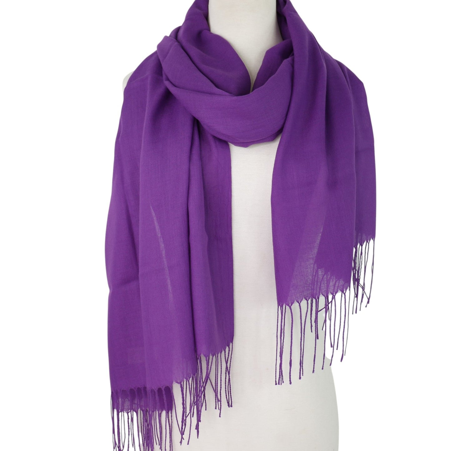 Plain Viscose Scarves VP1211B (12PC)