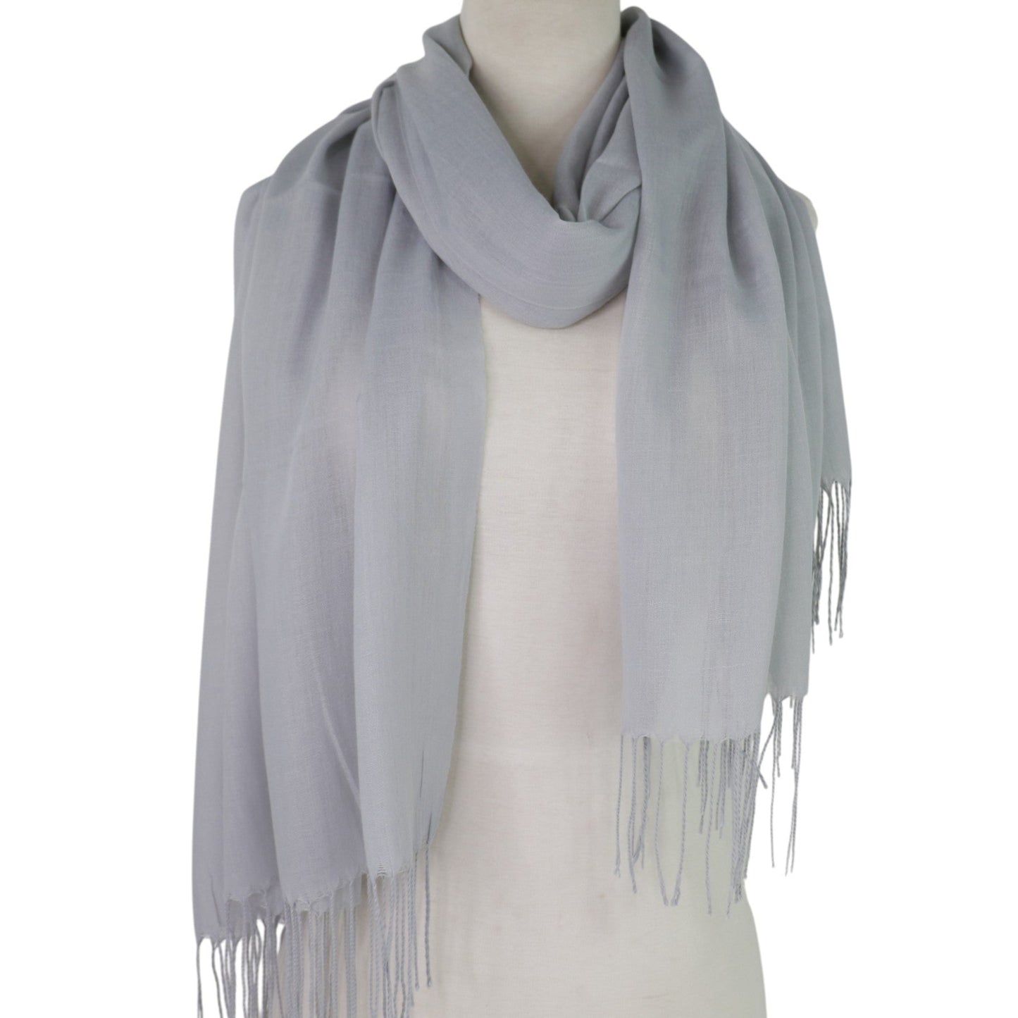 Plain Viscose Scarves VP1211B (12PC)