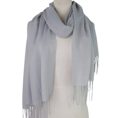 Plain Viscose Scarves VP1211B (12PC)