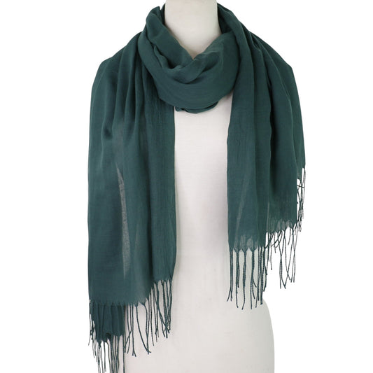 Plain Viscose Scarves VP1211B (12PC)