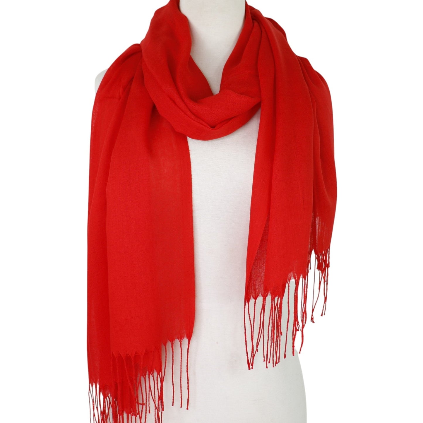 Plain Viscose Scarves VP1211B (12PC)