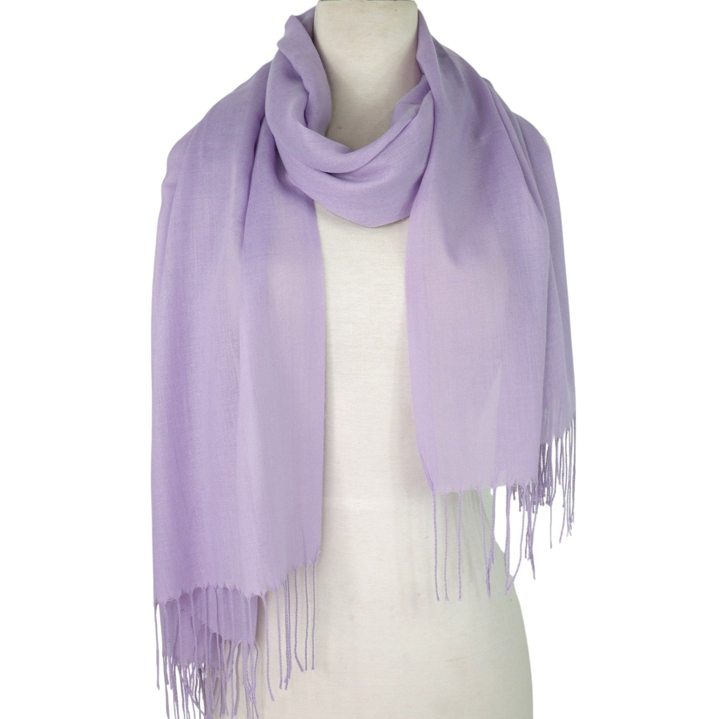 Plain Viscose Scarves VP1211B (12PC)