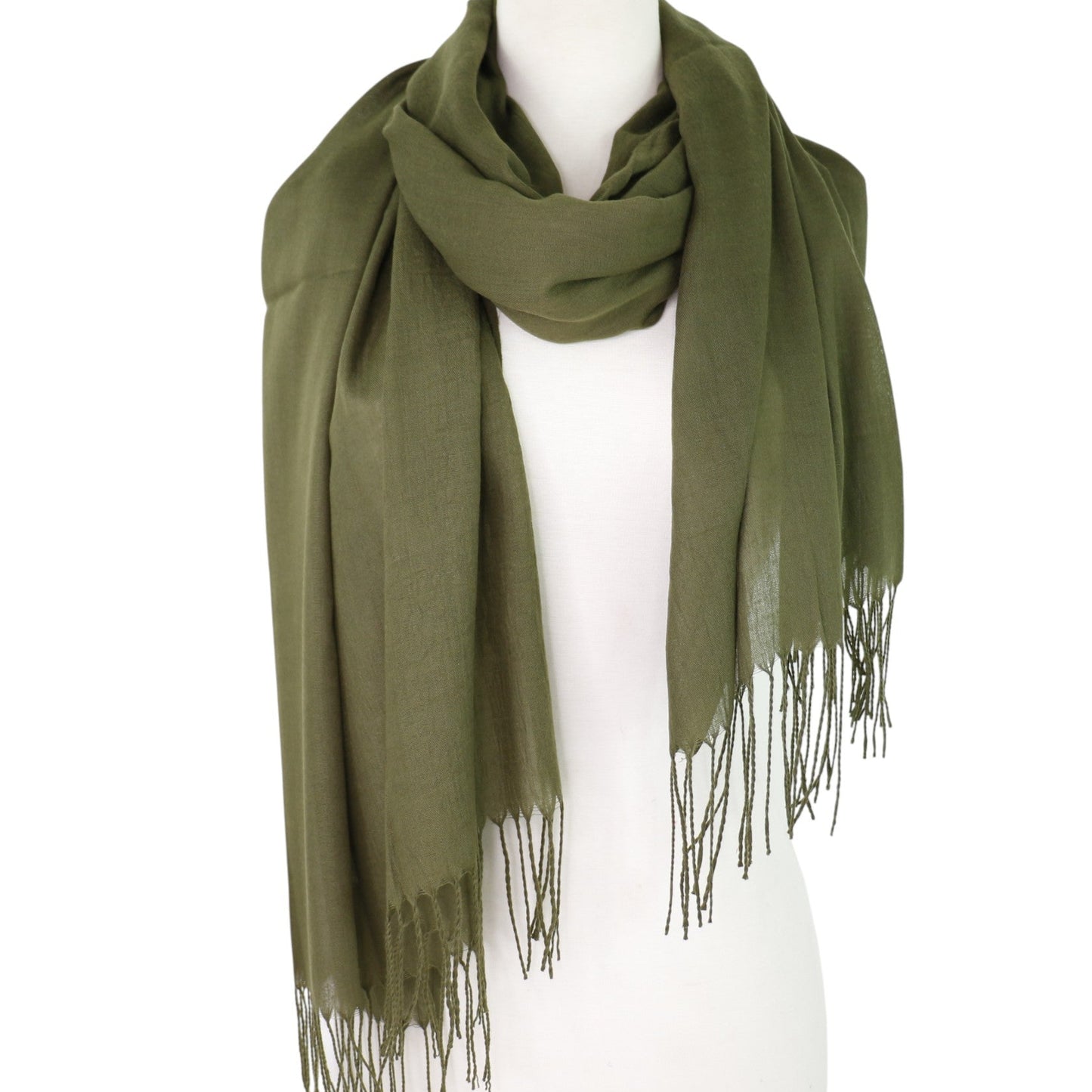 Plain Viscose Scarves VP1211B (12PC)