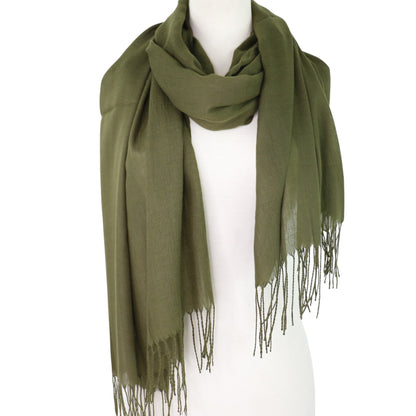 Plain Viscose Scarves VP1211B (12PC)