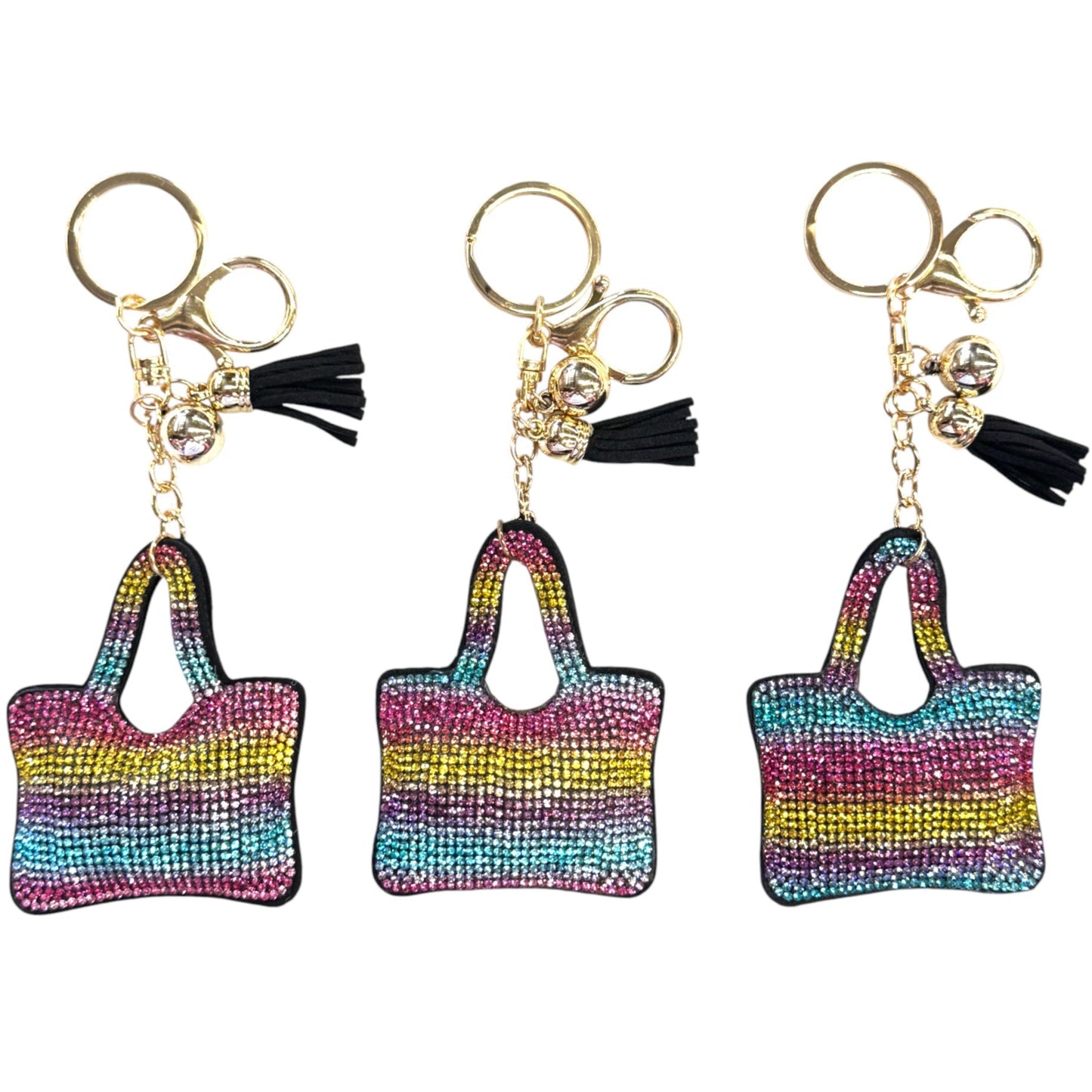 Rhinestone Purse Key Chain KC824-60. (12PC)