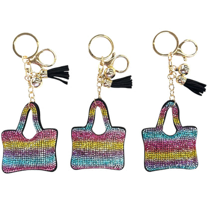 Rhinestone Purse Key Chain KC824-60. (12PC)