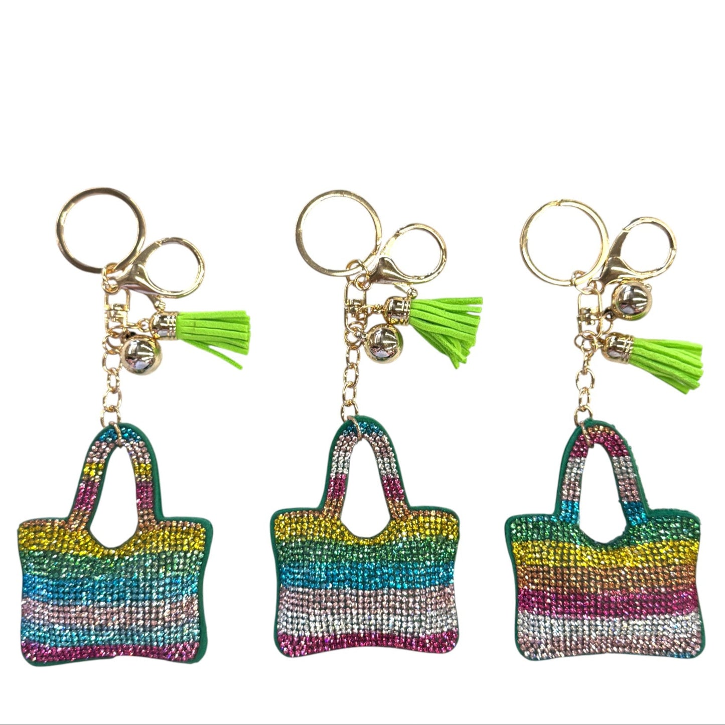 Rhinestone Purse Key Chain KC824-60. (12PC)