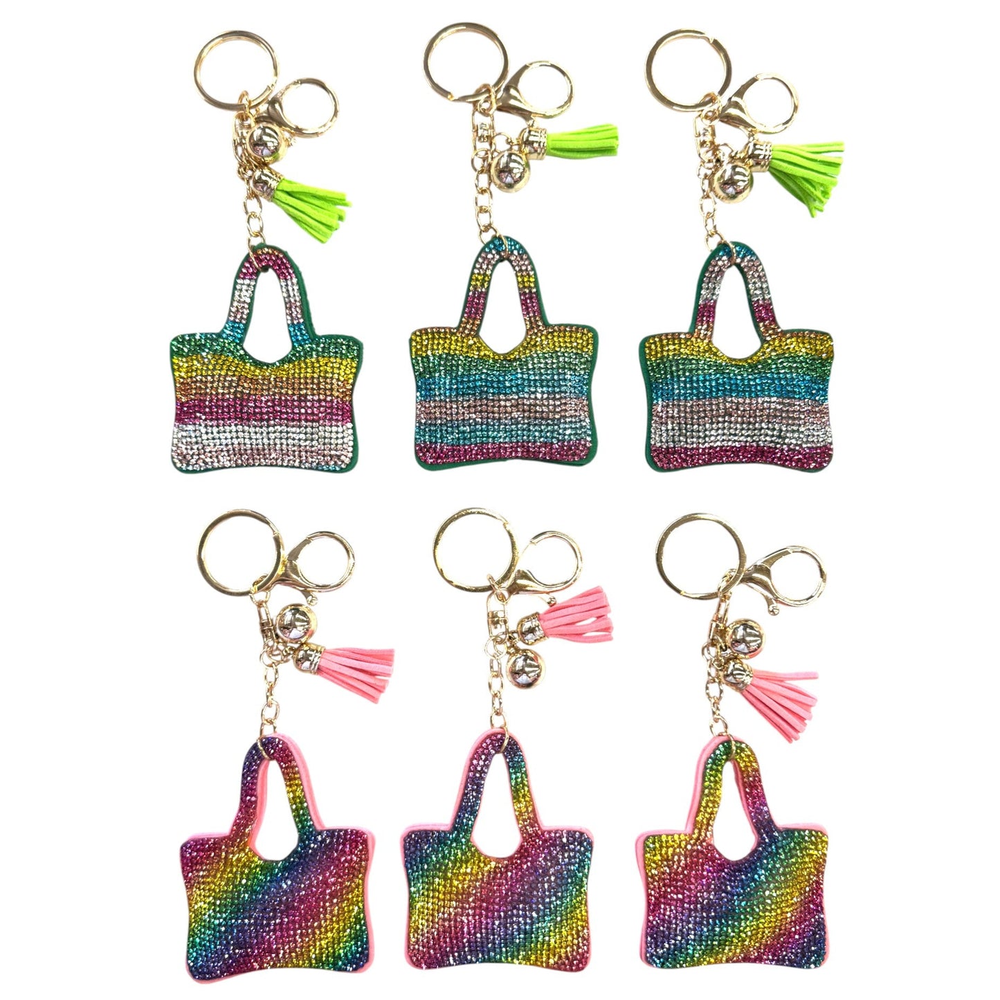 Rhinestone Purse Key Chain KC824-60. (12PC)