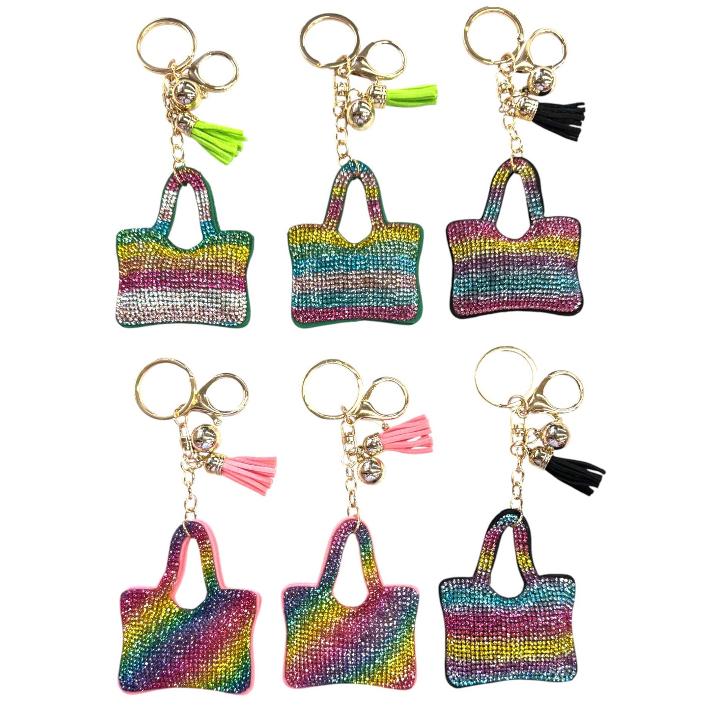 Rhinestone Purse Key Chain KC824-60. (12PC)
