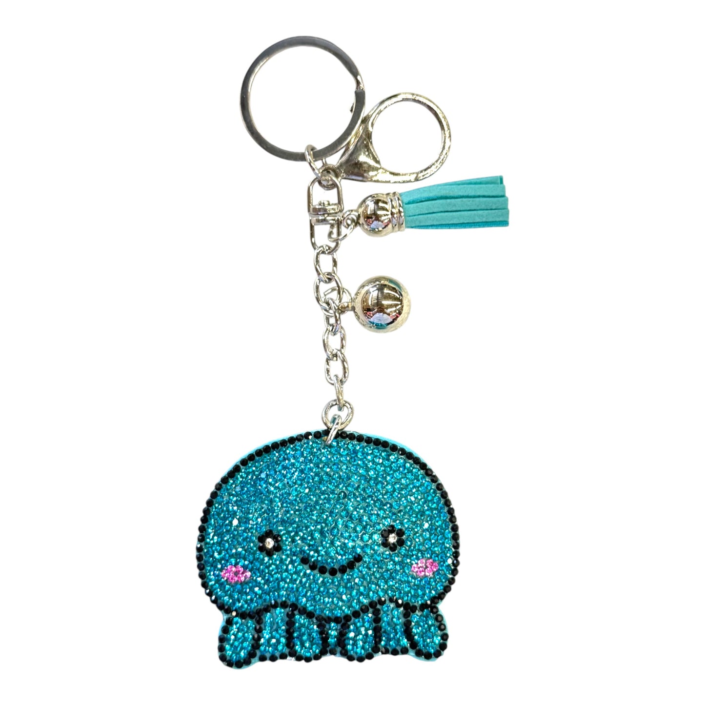 Rhinestone Octopus Key Chain KC301-5. (12PC)