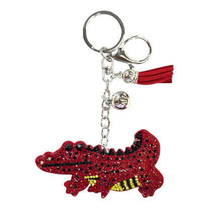 Rhinestone Crocodile Key CHAIN KC824-1. (12PC)