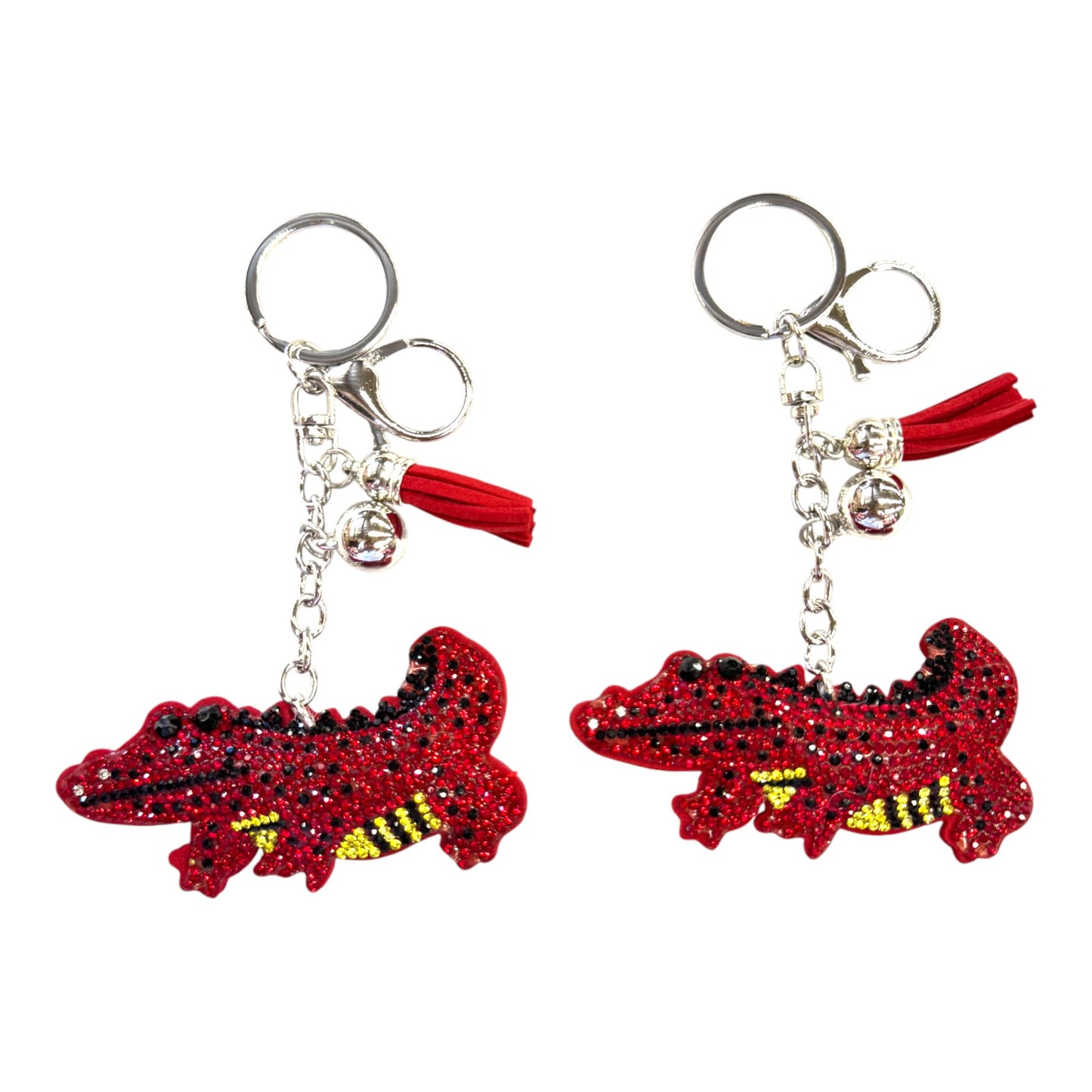 Rhinestone Crocodile Key CHAIN KC824-1. (12PC)