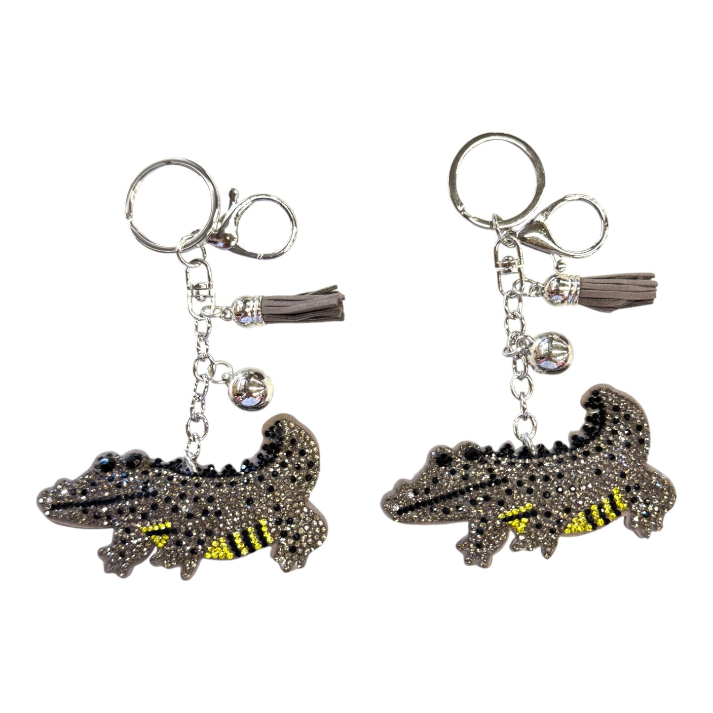 Rhinestone Crocodile Key CHAIN KC824-1. (12PC)