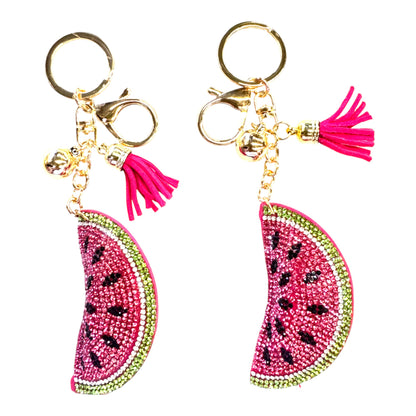 Rhinestone Watermelon Key Chain KC824-44. (12PC)