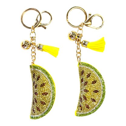 Rhinestone Watermelon Key Chain KC824-44. (12PC)