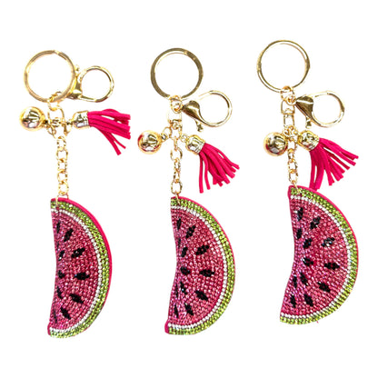 Rhinestone Watermelon Key Chain KC824-44. (12PC)