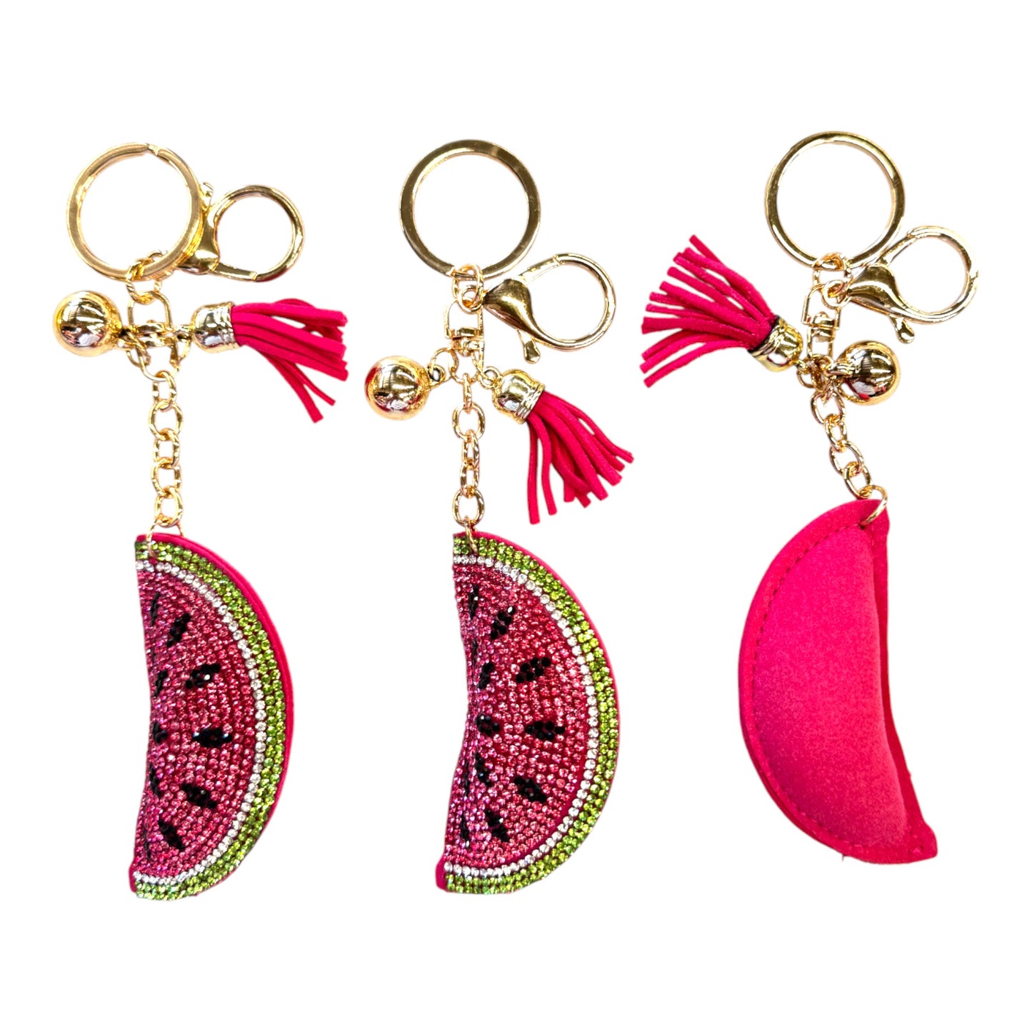 Rhinestone Watermelon Key Chain KC824-44. (12PC)