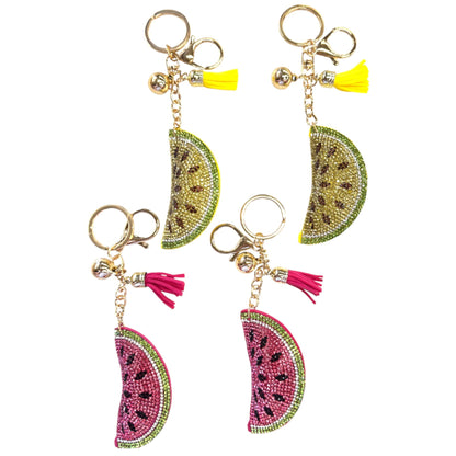 Rhinestone Watermelon Key Chain KC824-44. (12PC)
