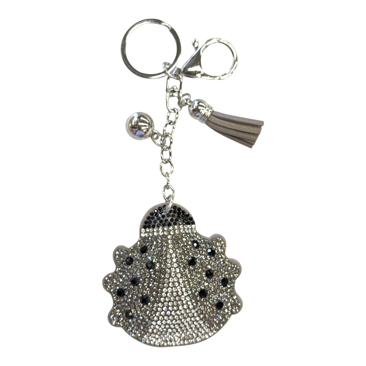 Rhinestone Ladybug Key Chain KC301-17. (12PC)