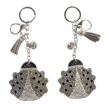 Rhinestone Ladybug Key Chain KC301-17. (12PC)