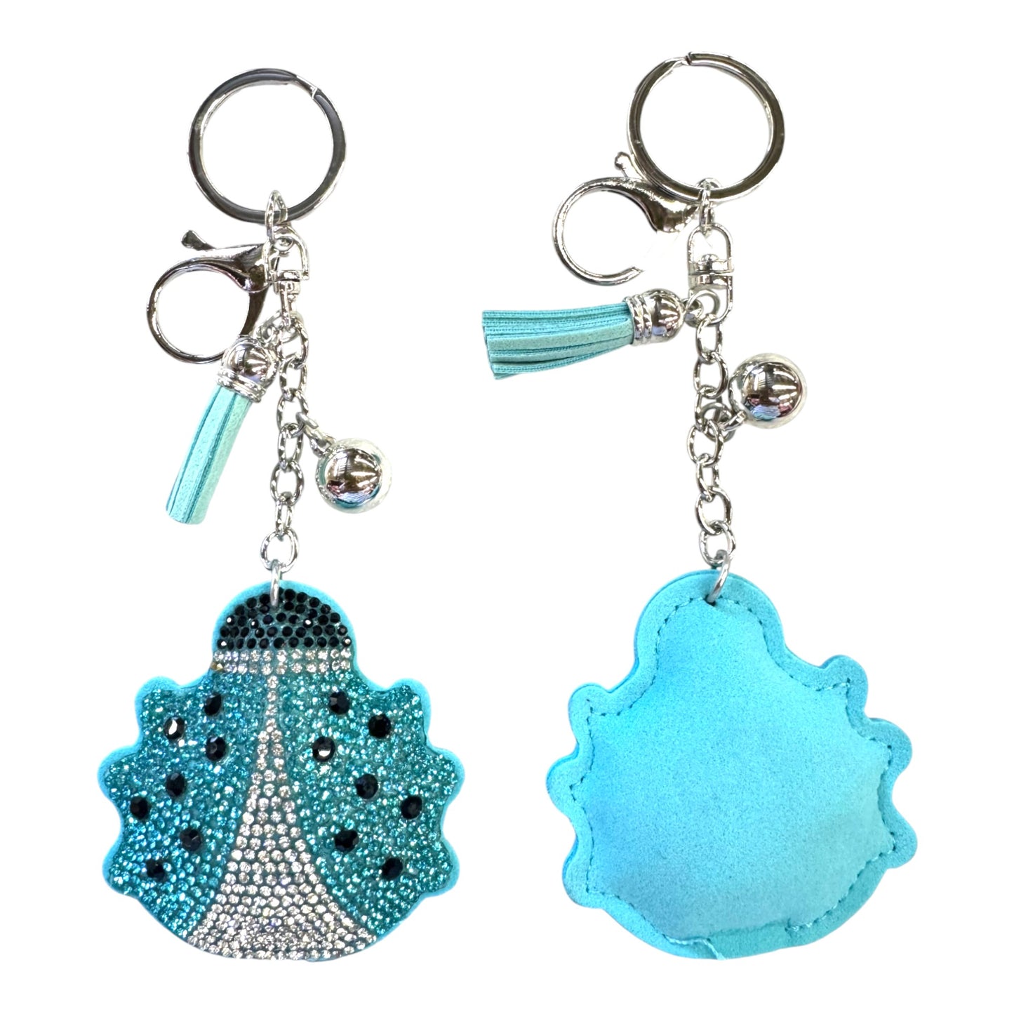 Rhinestone Ladybug Key Chain KC301-17. (12PC)