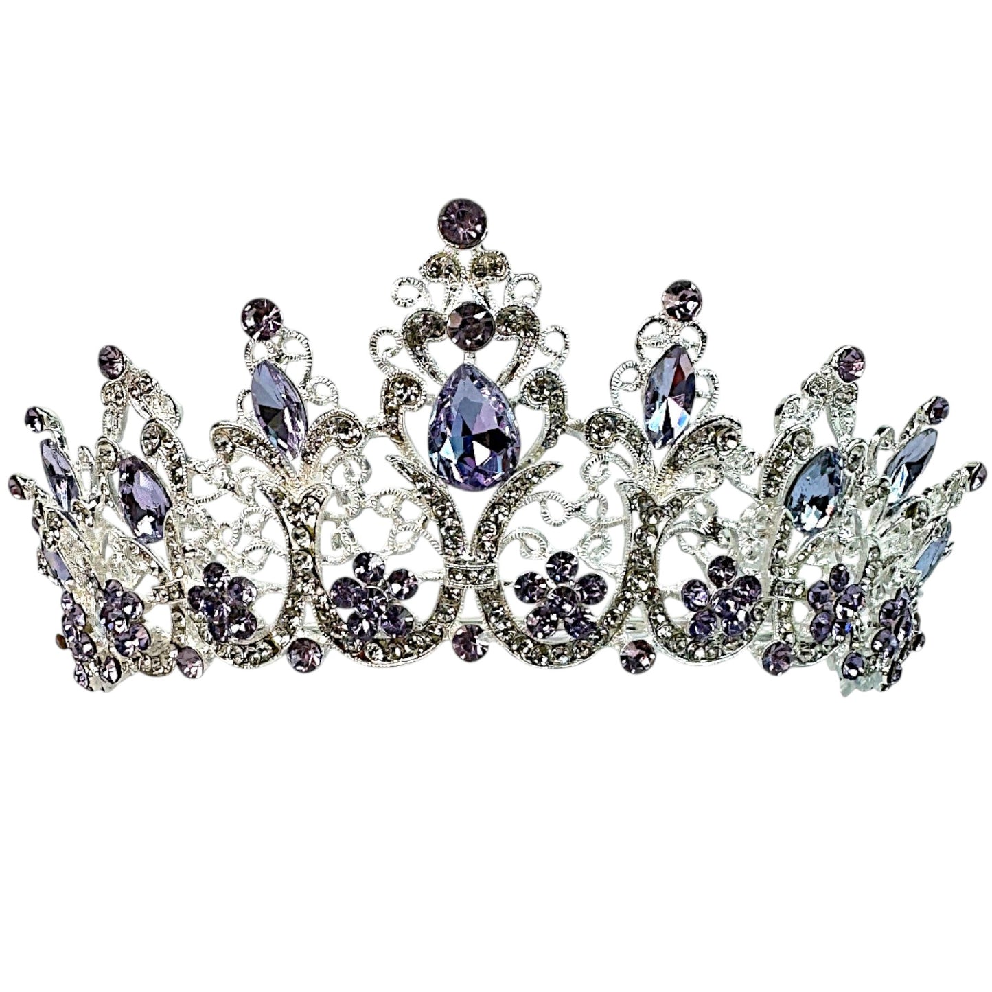 Crystal Tiara Crown HT0915 (2PC)