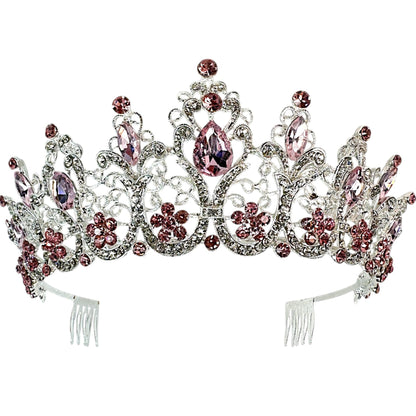 Crystal Tiara Crown HT0915 (2PC)