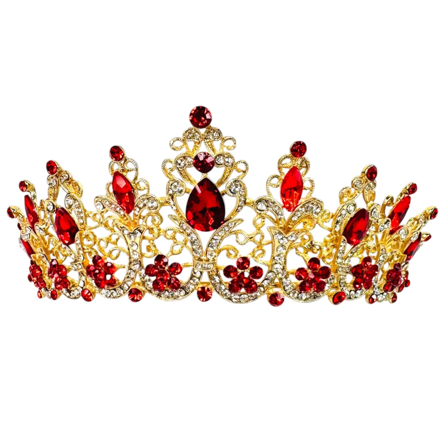 Crystal Tiara Crown HT0915 (2PC)