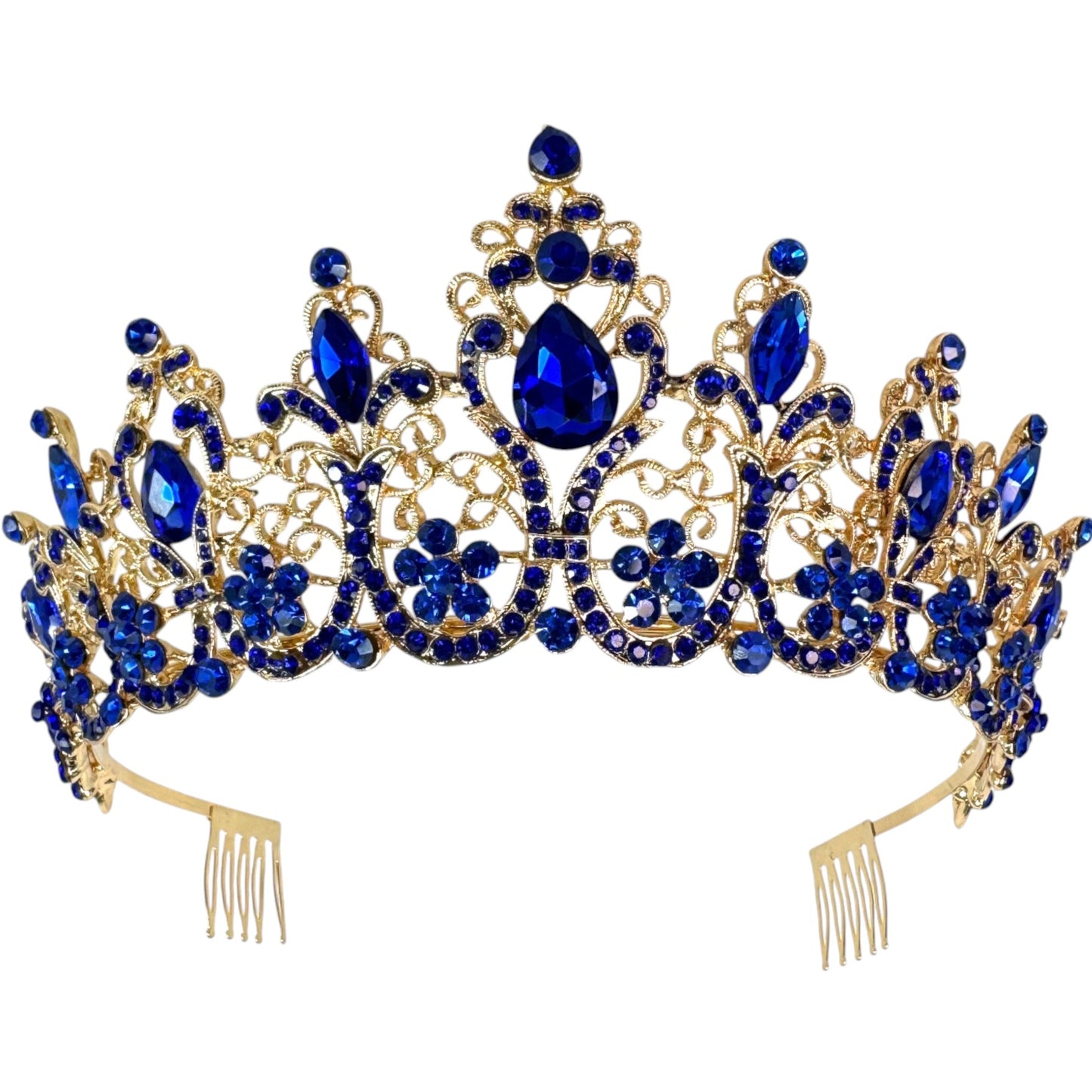 Crystal Tiara Crown HT0915 (2PC)